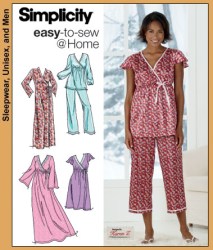 4794 EZ PJ TOPS, BOTTOMS,NIGHTGOWN LENGTHS,ROBE PATTERN 6-16